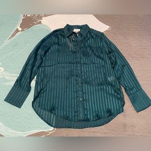 Women’s Acoa Lurex Stripe Button Down Shirt